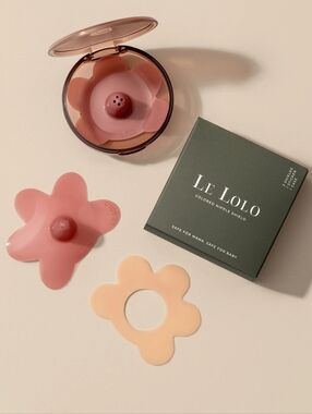 Le Lolo Silicone Nipple Shields - Mauve (20mm) - NWOT